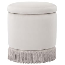 Hepburn Velvet Storage Ottoman
